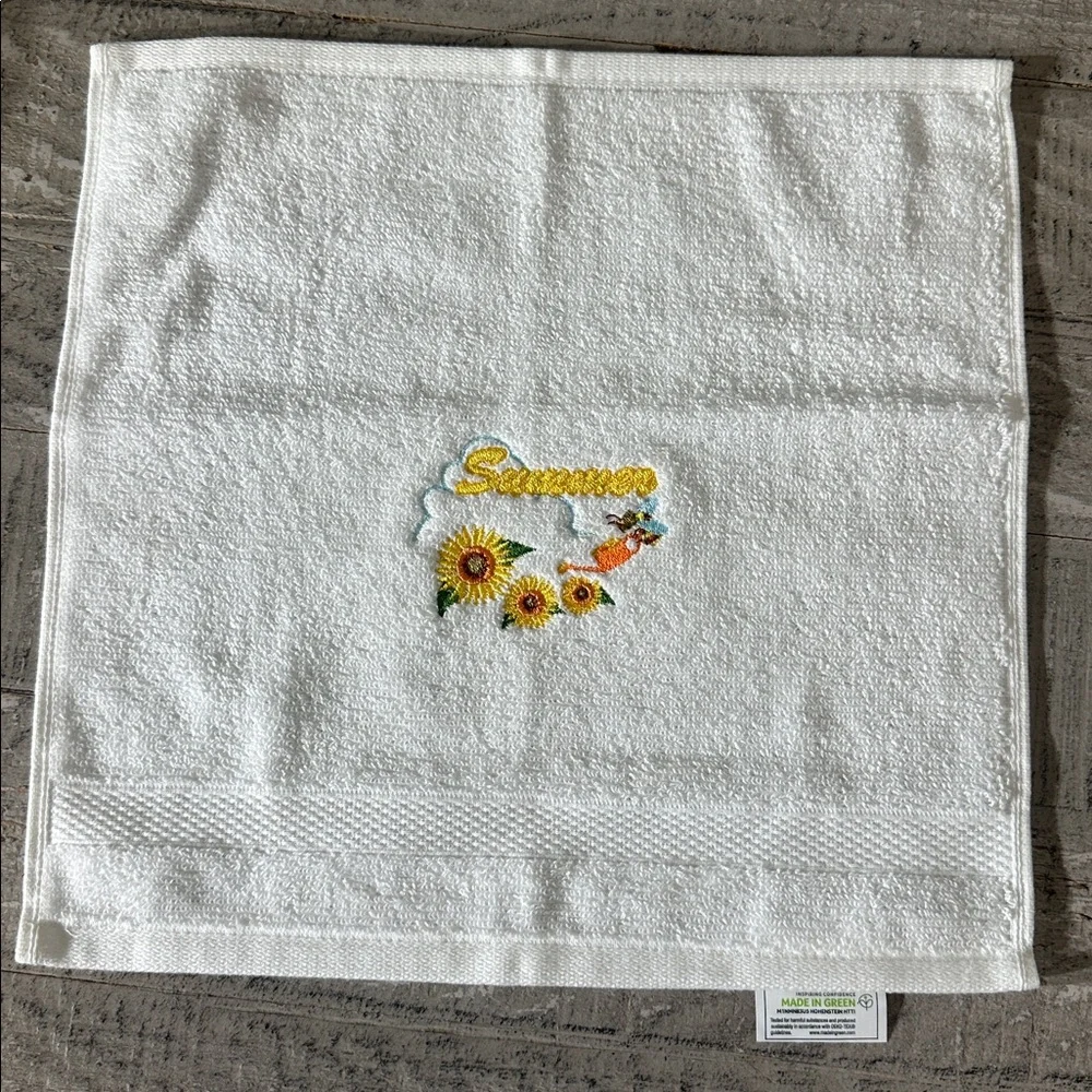 All Four Seasons Machine Home Embroidered Set of 4 Kitchen Bathroom Towels New